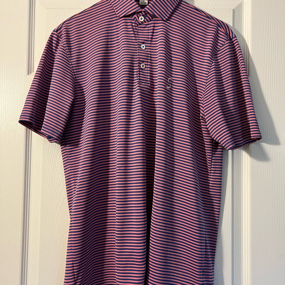 Sebonack Classic Striped Polo Shirt - Red and White